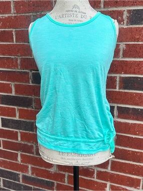 Old Navy Aqua Sleeveless Tank with Side Tie   PM7